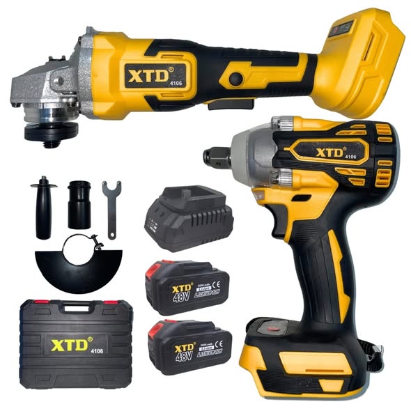 COMBO AMOLADORA + TALADRO PERCUTOR 48 V – MARCA LANTUN