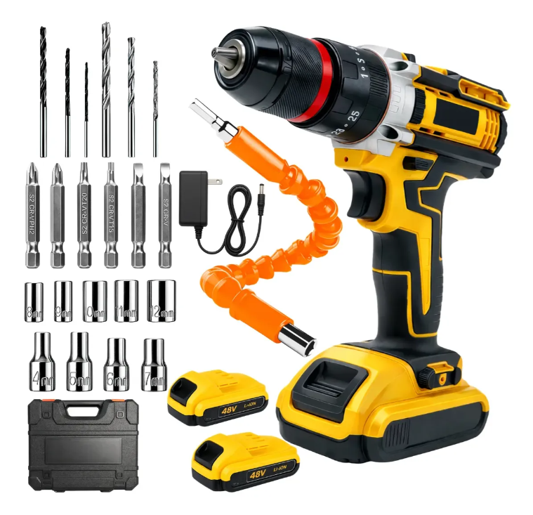 TALADRO PERCUTOR INALÁMBRICO 48V – PROFESIONAL MULTIFUNCIÓN