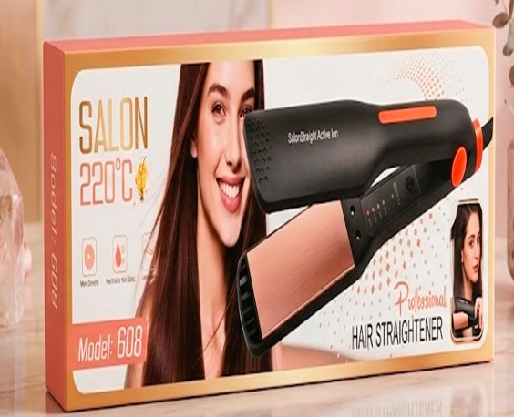 PLANCHA ALISADORA PROFESIONAL – 220°C CON PLACAS DE TITANIO