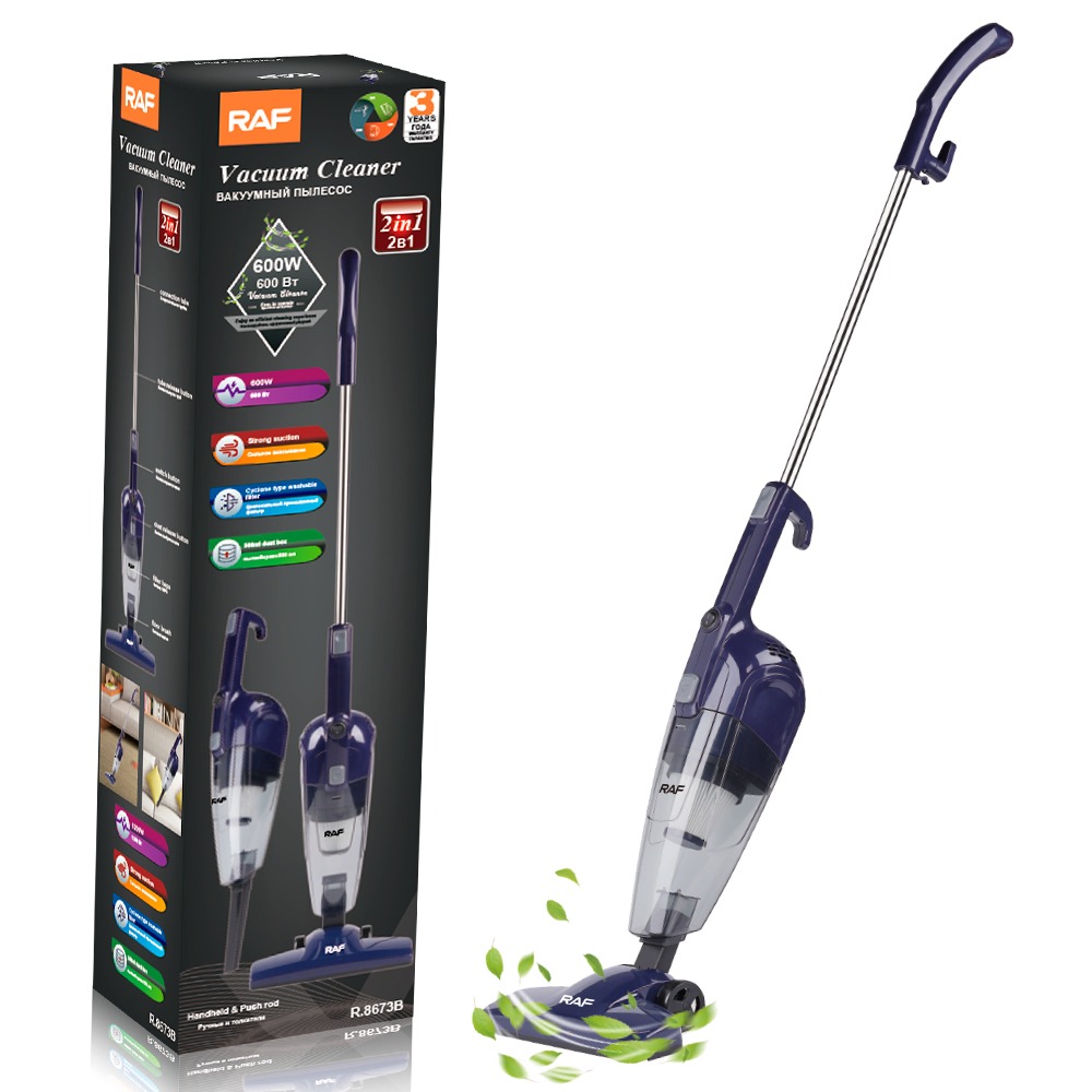 ASPIRADORA VERTICAL 2 EN 1 RAF R8673B – 600W