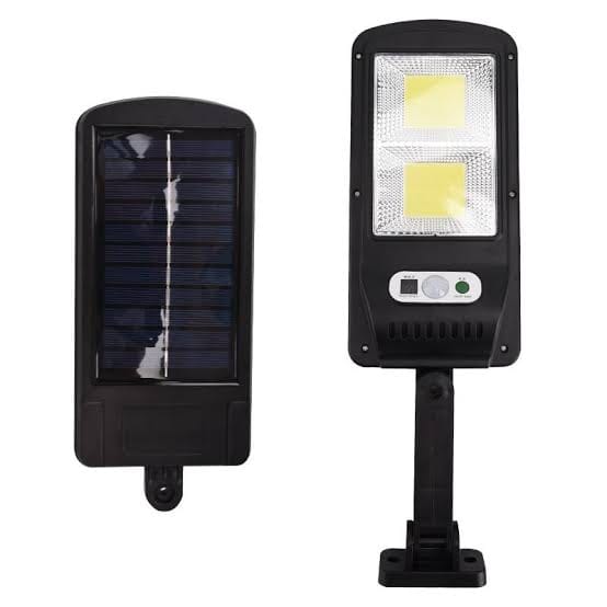 LAMPARA SOLAR VERTICAL CON SENSOR 2 CELDAS