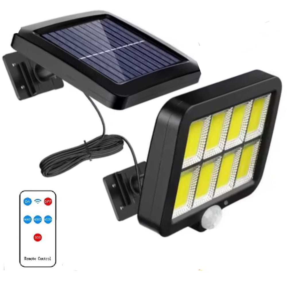  LÁMPARA SOLAR RECTANGULAR CON 8 CELDAS