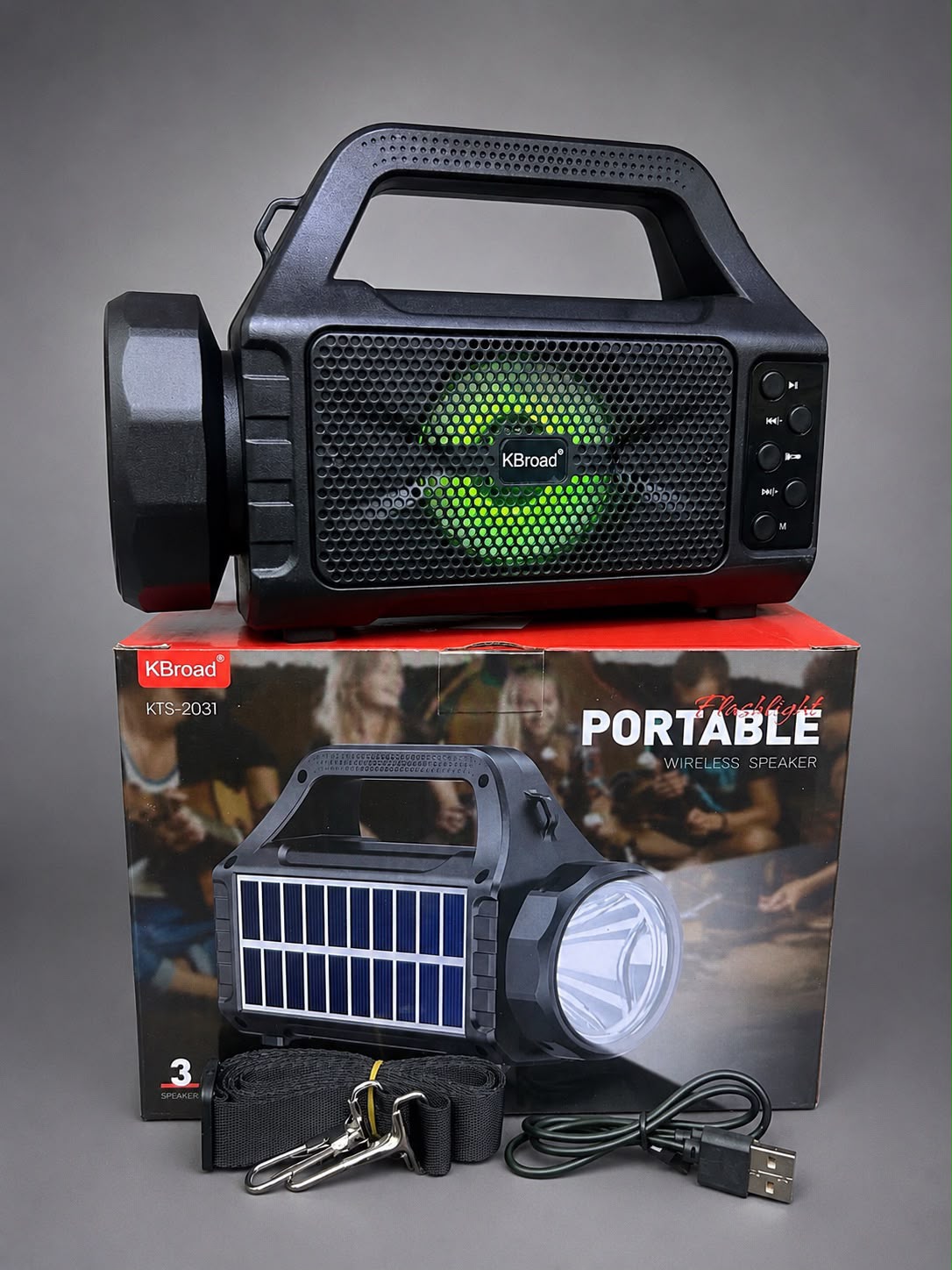 LINTERNA PARLANTE SOLAR 
